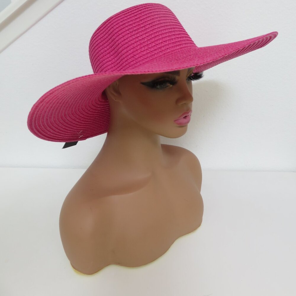 Illuma Women's Pink Wide Brim Sun Hat, NWT